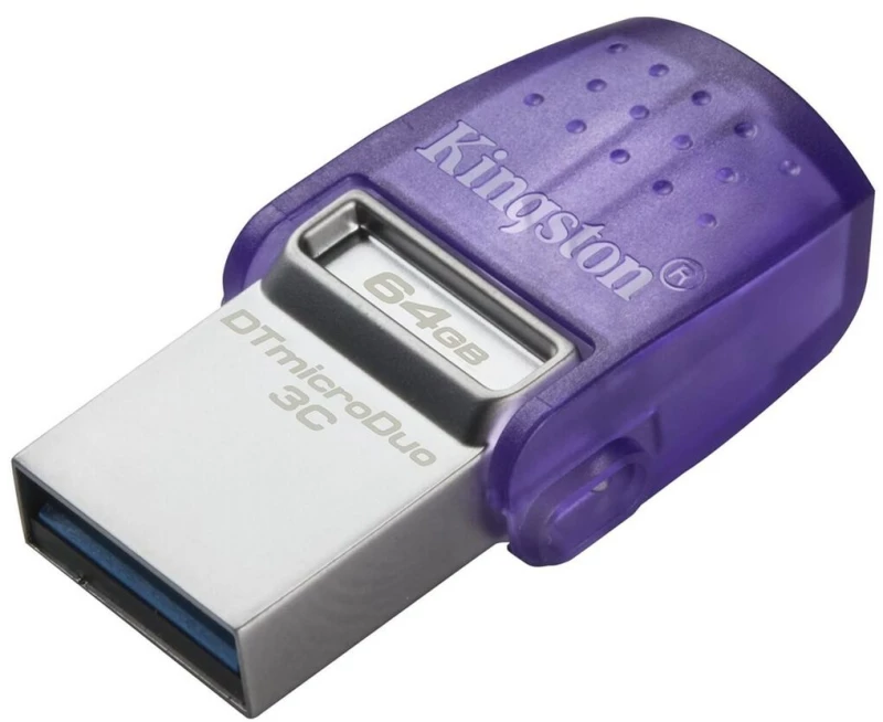 Στικάκι USB Kingston microDuo 3C 64 GB Μωβ