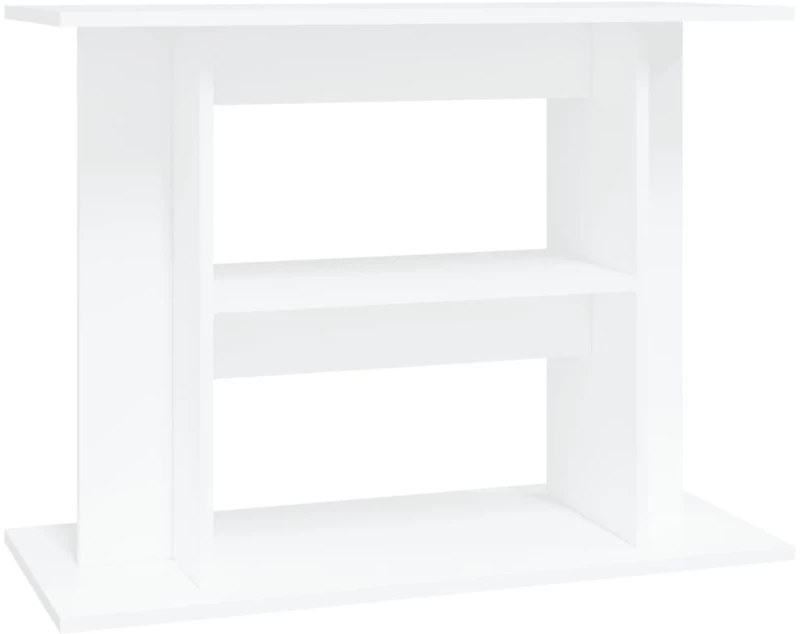 vidaXL Βάση Ενυδρείου Λευκή 80 x 35 x 60 εκ. από Επεξεργασμένο Ξύλο