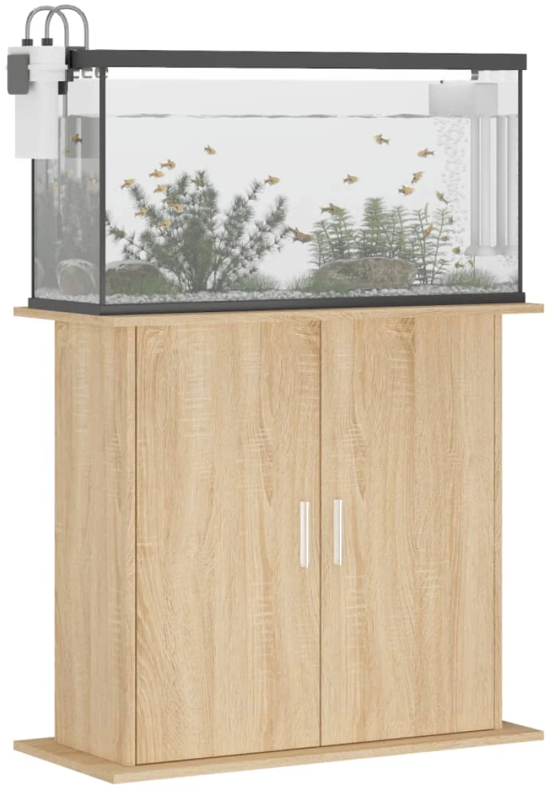 vidaXL Βάση Ενυδρείου Sonoma Δρυς 81x36x73 εκ. από Επεξεργασμένο Ξύλο