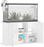 vidaXL Βάση Ενυδρείου Λευκή 101 x 41 x 58 εκ. από Επεξεργασμένο Ξύλο