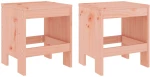 vidaXL Σκαμπό Κήπου 2 τεμ. 40 x 36 x 45εκ. Μασίφ Ξύλο Ψευδοτσούγκας