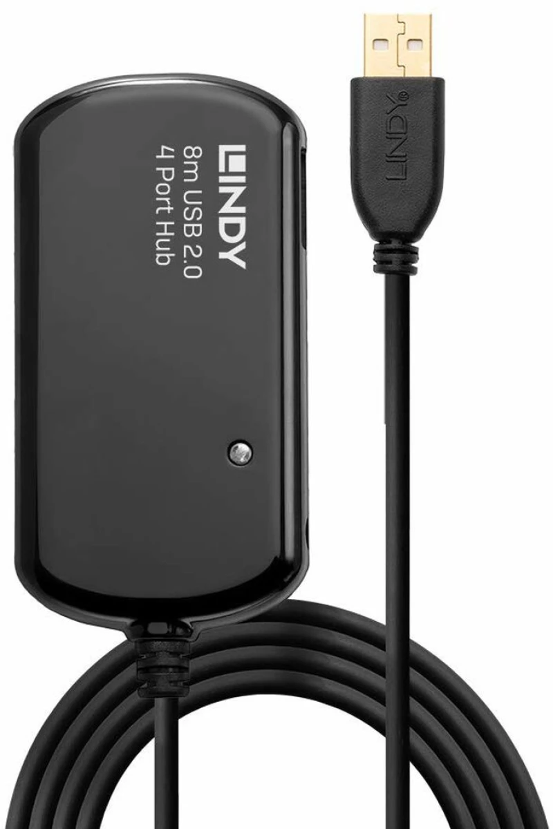 USB Hub LINDY 42781 Μαύρο