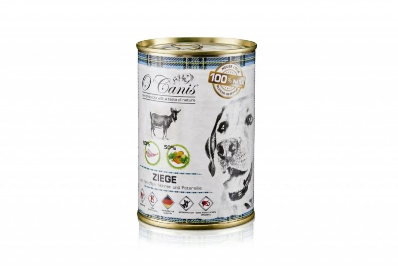 Υγρό φαγητό O'canis                                 Πατάτες Αιγοειδών Καρότο 400 g
