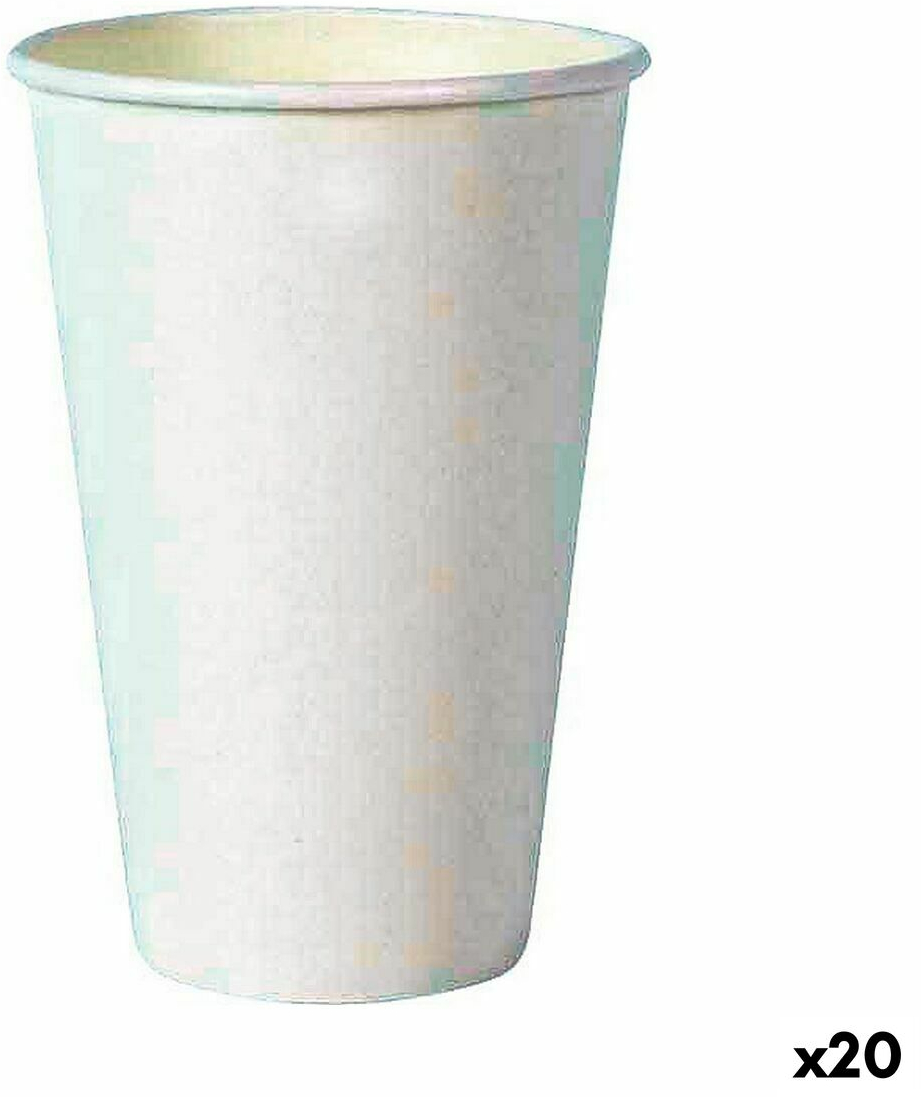 Σετ ποτηριών Algon Αναλώσιμα Χαρτόνι 330 ml Λευκό 10 Τεμάχια (20 Μονάδες)