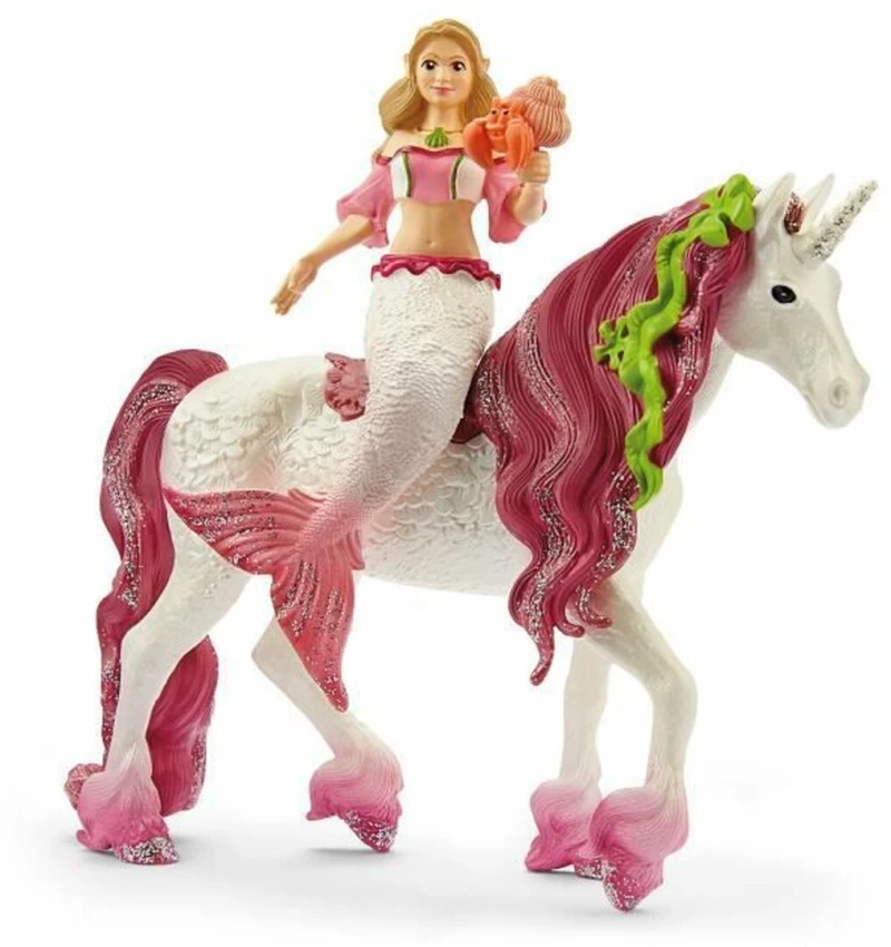 Μονόκερος Schleich Sirene Feya on sea unicorn 3 Τεμάχια
