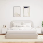 vidaXL Έπιπλα Τοίχου Τηλεόρασης με LED 2 Τεμ. Λευκά 40,5x35x40 εκ.