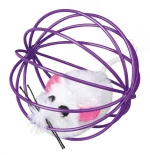 Παιχνίδια Trixie Mouse in a Wire Ball Πολύχρωμο πολυεστέρας