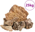 vidaXL Πέτρες Dragon Stones Καφέ 25 κιλά 5-30 εκ.