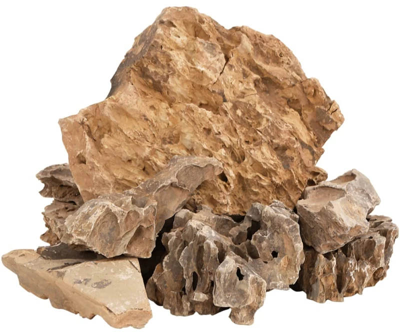 vidaXL Πέτρες Dragon Stones Καφέ 25 κιλά 5-30 εκ.