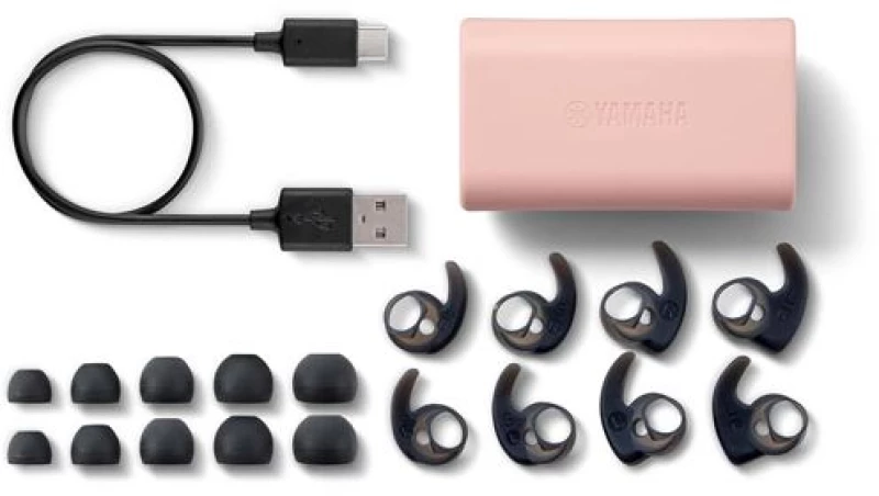 YAMAHA TW-ES5A Pink Ακουστικά Sport in ear με Μικρόφωνο Bluetooth
