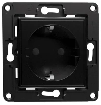 Shelly wall socket (black)