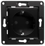 Shelly wall socket (black)