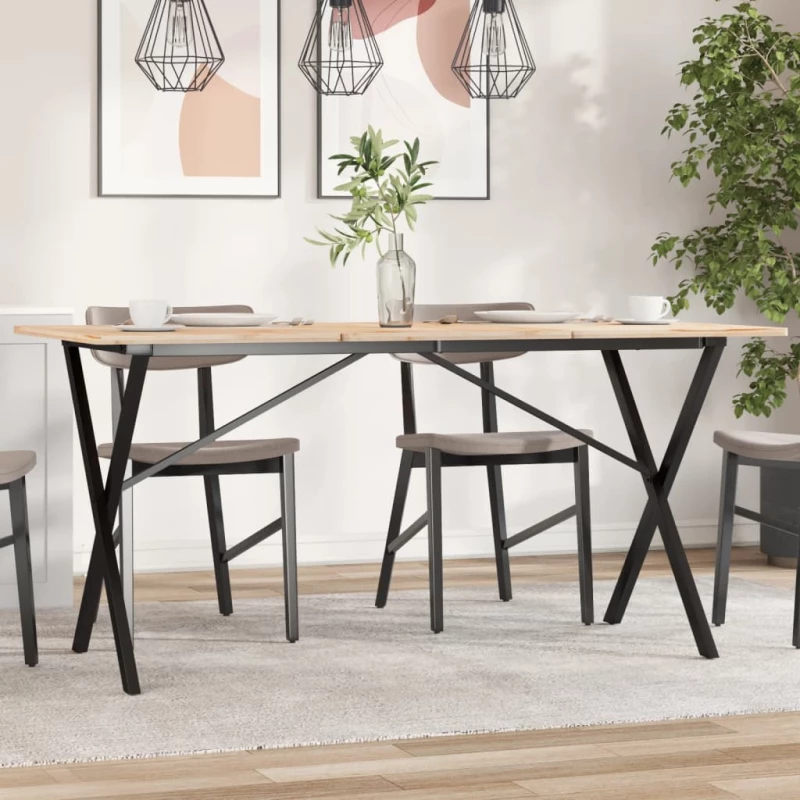 vidaXL Πόδια Τραπεζαρίας σε Σχήμα «X» 140x60x73 εκ. Χυτοσίδηρος