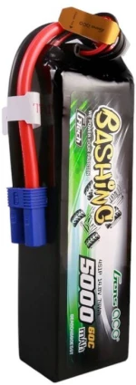 Gens ace G-Tech 5000mAh 14.8V 4S1P 60C Lipo Battery Pack with EC5 Plug-Bashing Series