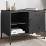 vidaXL Έπιπλο Τηλεόρασης Μαύρο 68x39x50,5 εκ. Ατσάλινο