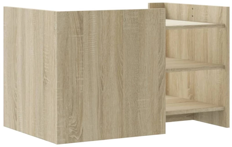 vidaXL Τραπεζάκι Σαλονιού Sonoma Δρυς 80x50x50 εκ. Επεξεργασμένο Ξύλο