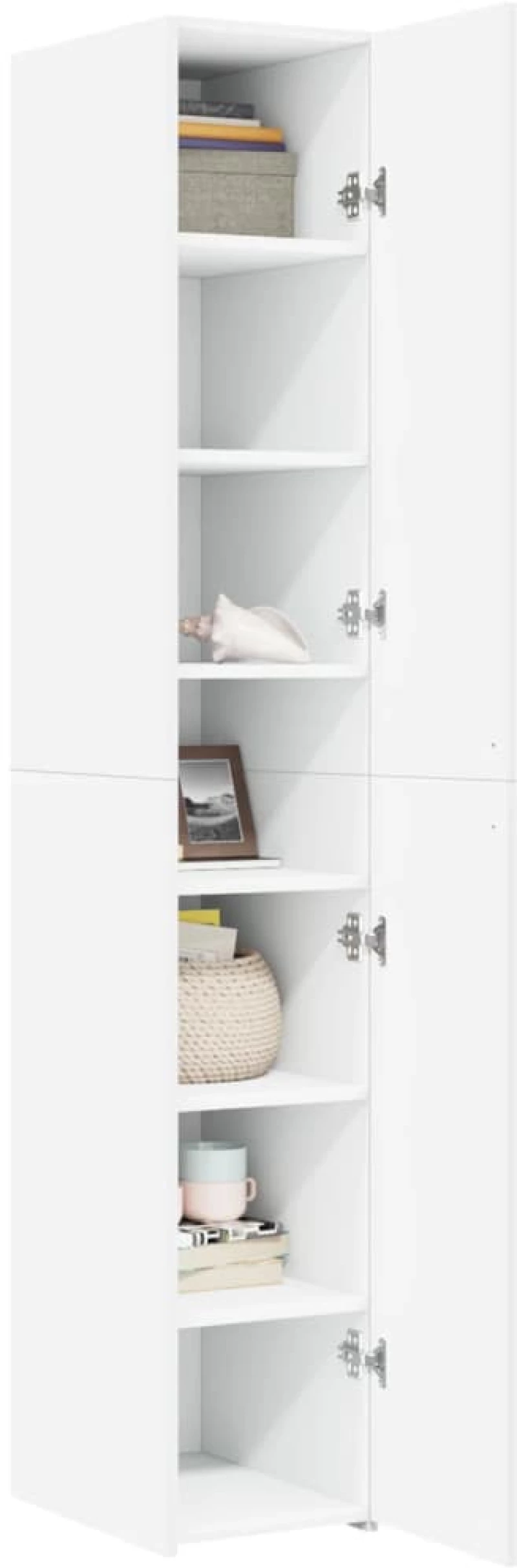 vidaXL Ντουλάπι Λευκό 30x42,5x185 εκ. από Επεξεργασμένο Ξύλο