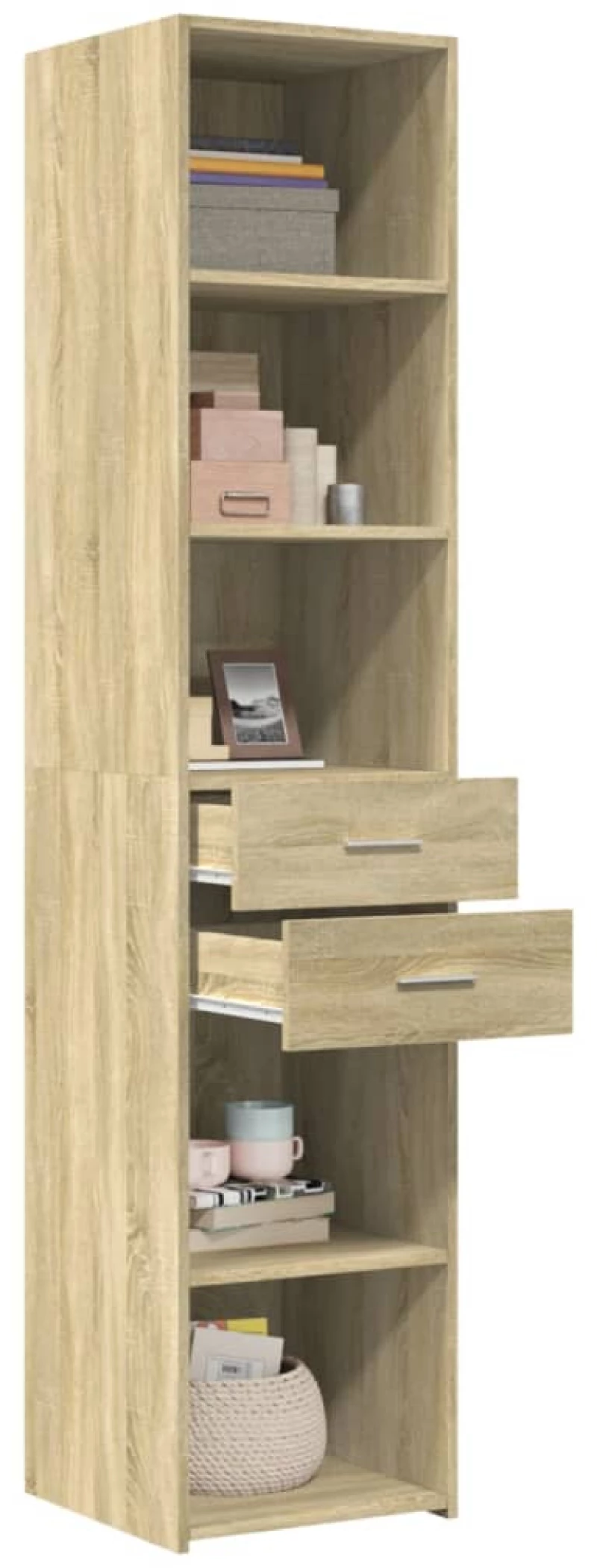 vidaXL Ντουλάπι Sonoma Δρυς 40x42,5x185 εκ. από Επεξεργασμένο Ξύλο