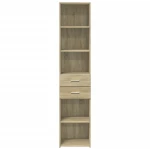vidaXL Ντουλάπι Sonoma Δρυς 40x42,5x185 εκ. από Επεξεργασμένο Ξύλο