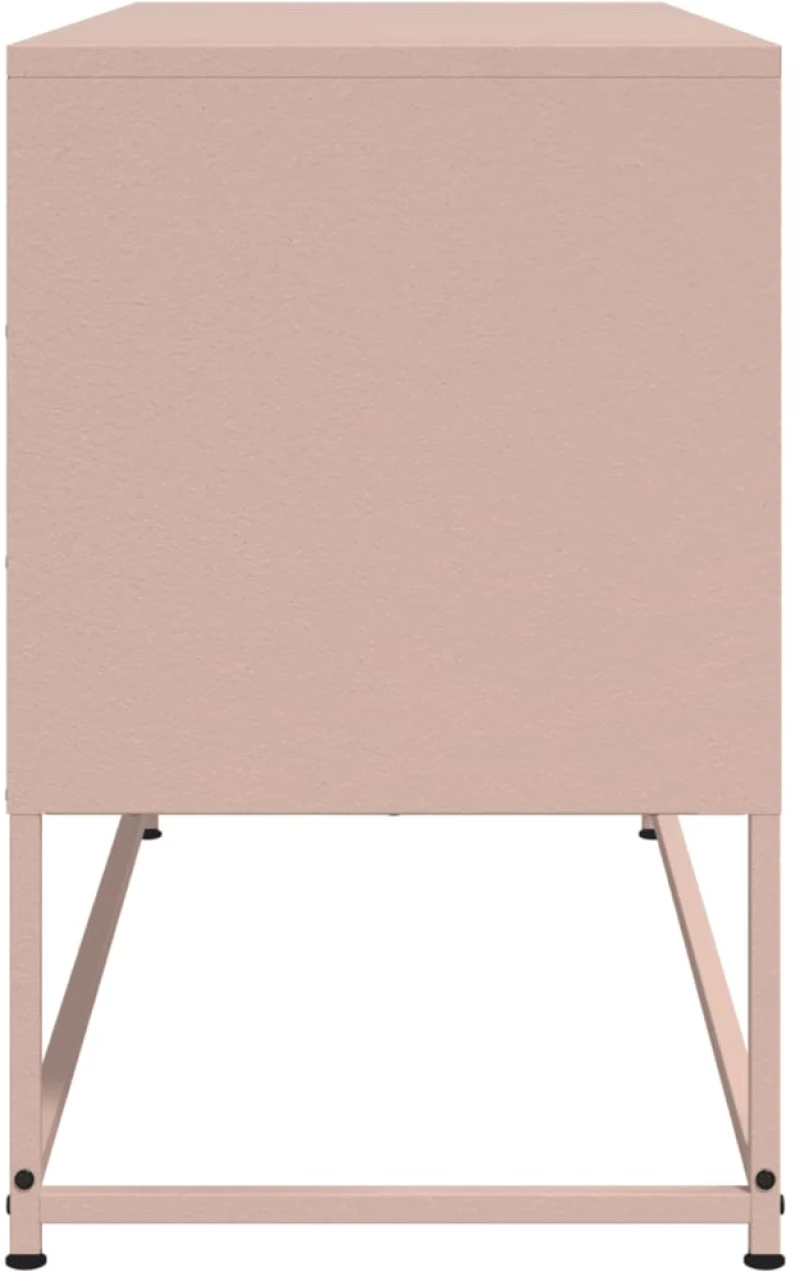 vidaXL Μπουφές Ροζ 36x39x123 εκ. από Ατσάλι