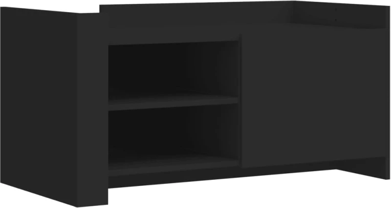 vidaXL Τραπεζάκι Σαλονιού Μαύρο 100x50x50 εκ. Επεξεργασμένο Ξύλο