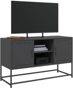 vidaXL Έπιπλο Τηλεόρασης Μαύρο 100,5x39x60,5 εκ. Ατσάλινο