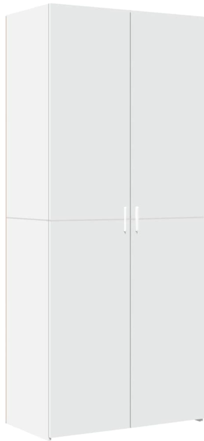 vidaXL Ντουλάπι Λευκό 80x42,5x185 εκ. από Επεξεργασμένο Ξύλο