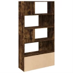 vidaXL Βιβλιοθήκη Καπνιστή Δρυς 100x36x189 εκ. από Επεξεργασμένο Ξύλο