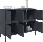 vidaXL Ντουλάπι Ανθρακί 100,5x39x79 εκ. από Χάλυβα