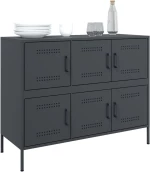 vidaXL Ντουλάπι Ανθρακί 100,5x39x79 εκ. από Χάλυβα