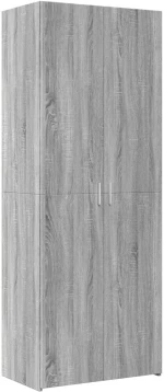 vidaXL Ντουλάπι Γκρι Sonoma 70x42,5x185 εκ. από Επεξεργασμένο Ξύλο