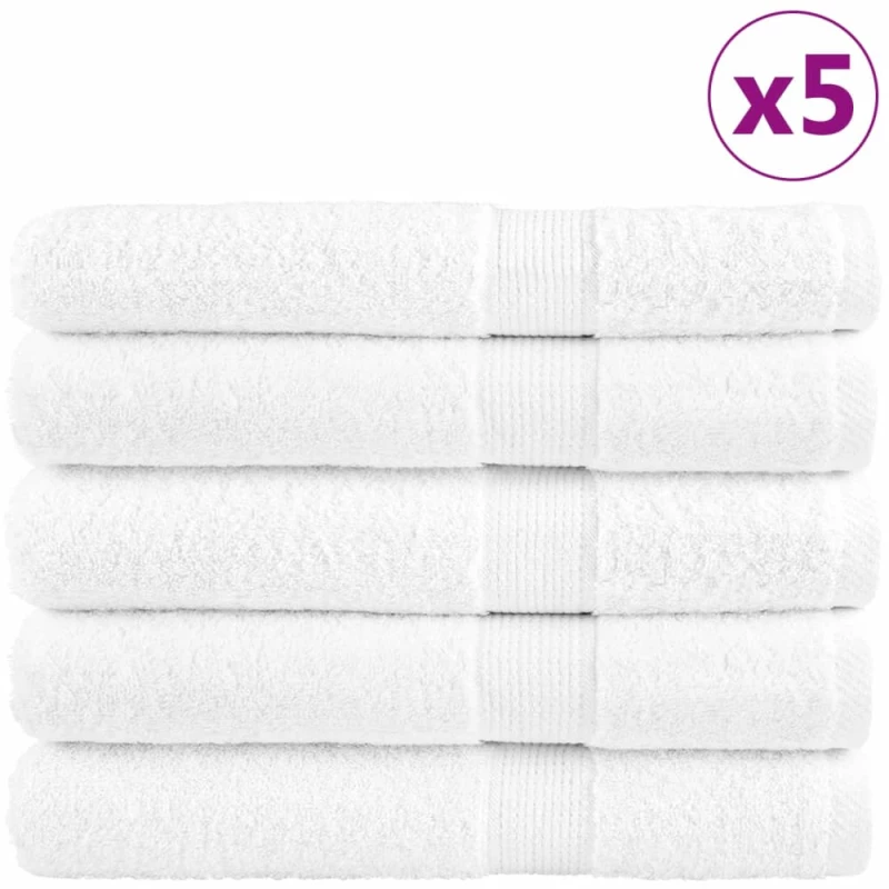 vidaXL Πετσέτες Σάουνας SOLUND 25 Τεμ Λευκές 80x200εκ. 600γρ/μ²
