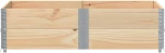vidaXL Κολάρα Παλέτας 2 τεμ. 150x100 εκ. από Μασίφ Ξύλο Πεύκου