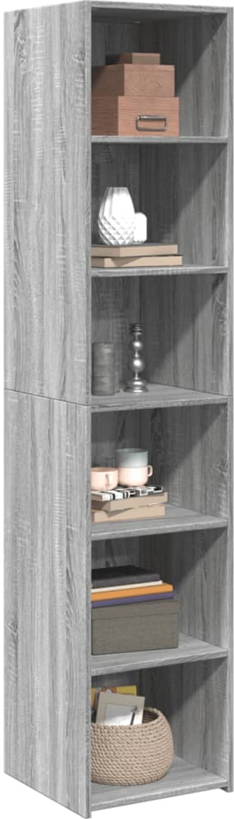 vidaXL Ντουλάπι Γκρι Sonoma 40x41x185 εκ. Επεξεργασμένο Ξύλο