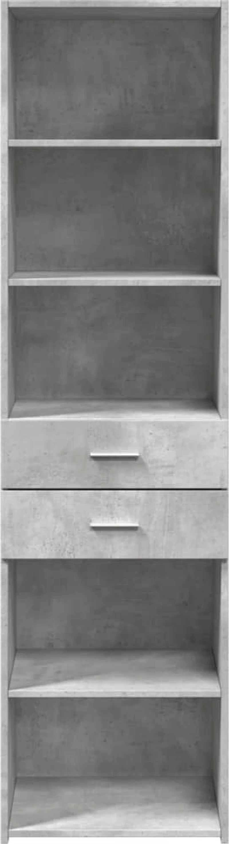 vidaXL Ντουλάπι Γκρι Σκυροδέματος 50x42,5x185 εκ. Επεξεργασμένο Ξύλο