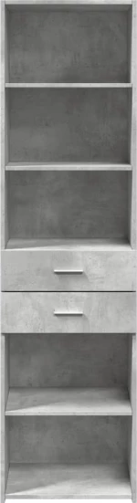 vidaXL Ντουλάπι Γκρι Σκυροδέματος 50x42,5x185 εκ. Επεξεργασμένο Ξύλο