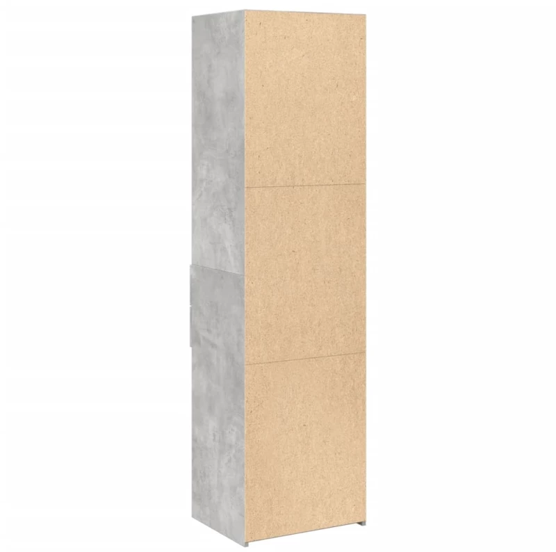 vidaXL Ντουλάπι Γκρι Σκυροδέματος 50x42,5x185 εκ. Επεξεργασμένο Ξύλο
