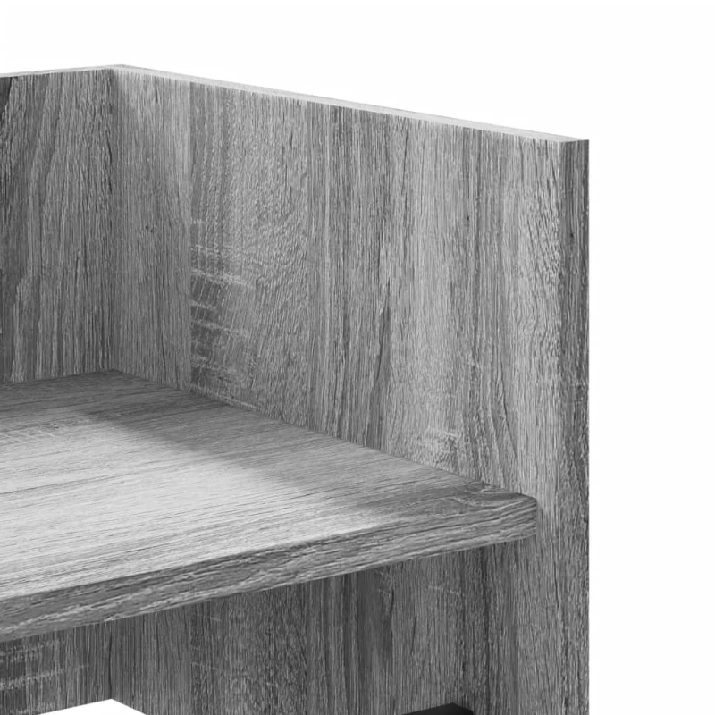 vidaXL Ραφιέρα Τοίχου Γκρι Sonoma 100x35x30,5 εκ. Επεξεργασμένο Ξύλο