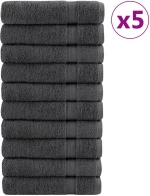 vidaXL Πετσέτες Χεριών Premium SOLUND 50 Τεμ Ανθρακί 50x100εκ 600γρ/μ²