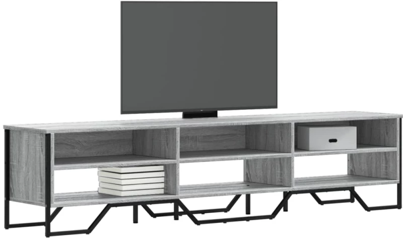 vidaXL Έπιπλο Τηλεόρασης Γκρι Sonoma 180x34x41 εκ. από Επεξεργ. Ξύλο