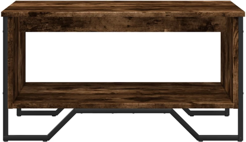 vidaXL Τραπεζάκι Σαλονιού Καπνιστή Δρυς 75x51x40 εκ. Επεξεργ. Ξύλο