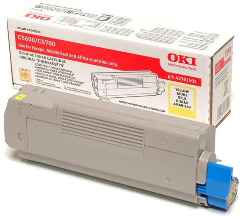 Γνήσιο Toner OKI 43381905 Κίτρινο