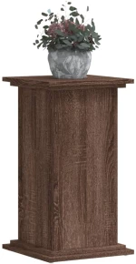 vidaXL Βάσεις Φυτών Καφέ Δρυς 33x33x60 εκ. Επεξεργασμένο Ξύλο