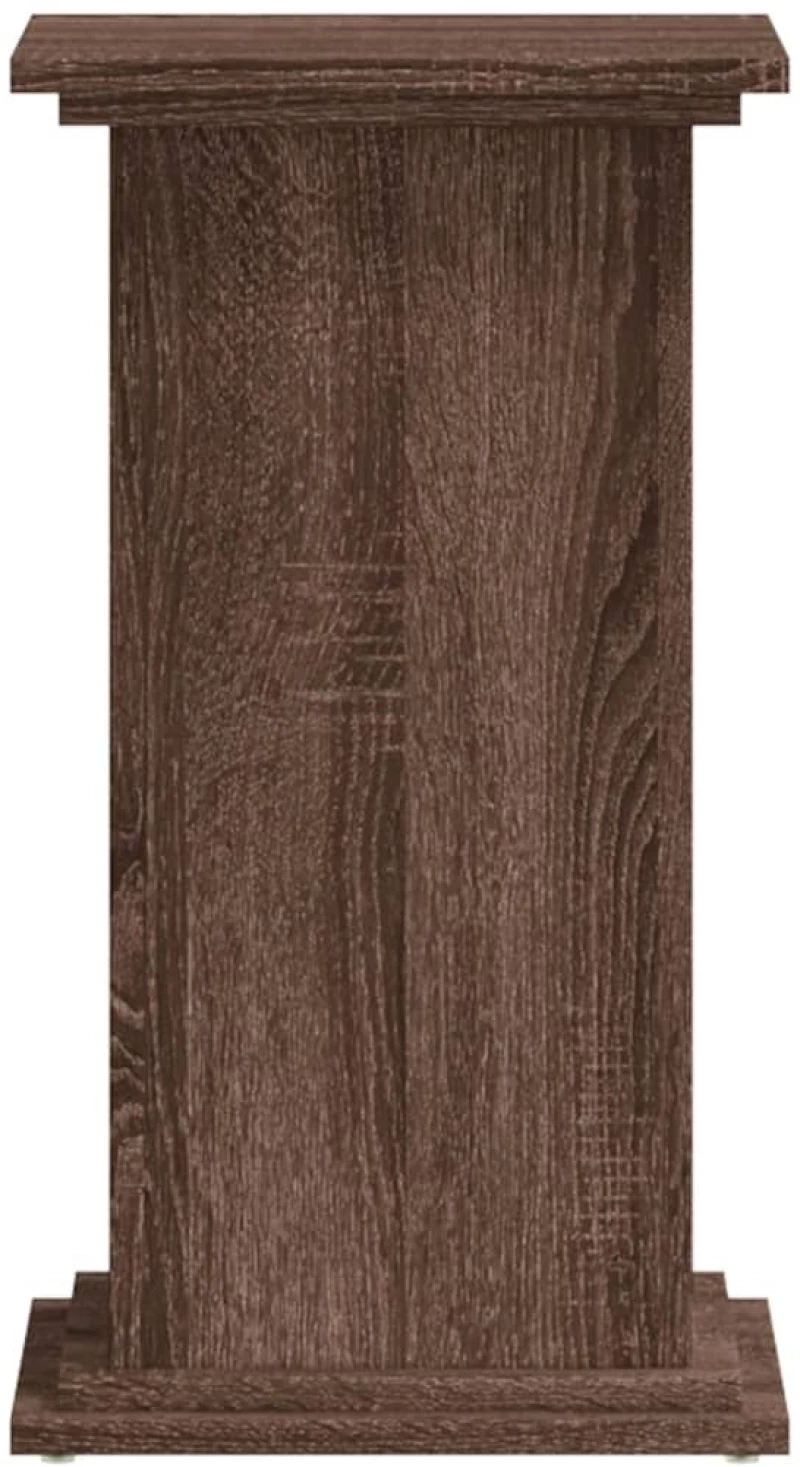 vidaXL Βάσεις Φυτών Καφέ Δρυς 33x33x60 εκ. Επεξεργασμένο Ξύλο