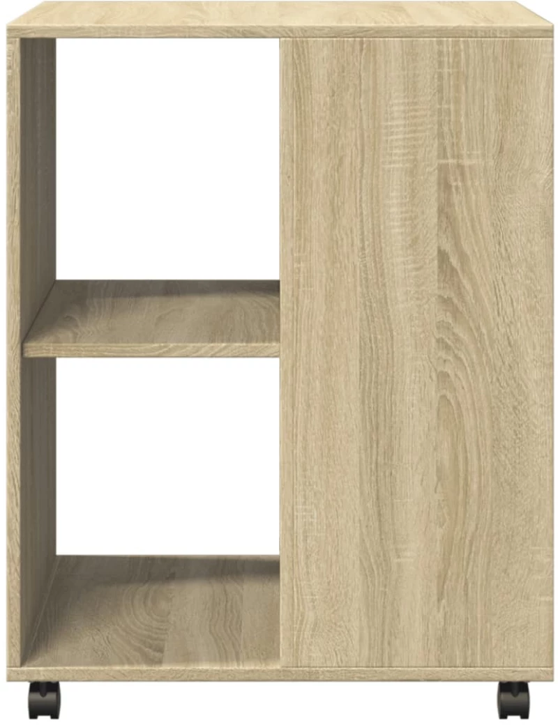 vidaXL Βοηθητικό Τραπέζι με Ρόδες Sonoma Δρυς 55x60x78 εκ. Επεξ. Ξύλο