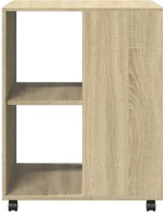 vidaXL Βοηθητικό Τραπέζι με Ρόδες Sonoma Δρυς 55x60x78 εκ. Επεξ. Ξύλο