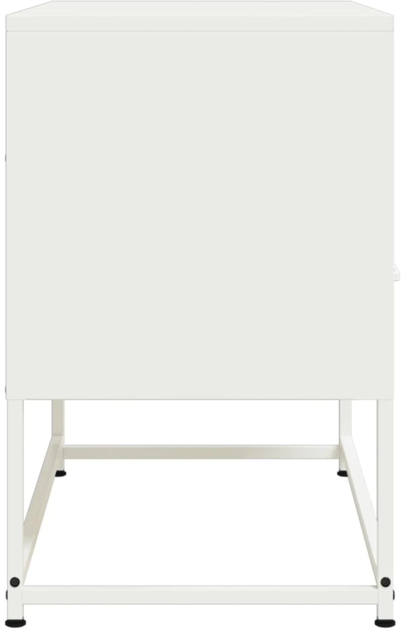 vidaXL Έπιπλο Τηλεόρασης Λευκό 68x39x60,5 εκ. από Χάλυβα