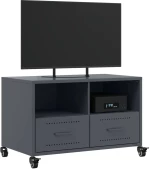 vidaXL Έπιπλο Τηλεόρασης Μαύρο 68x39x43,5 εκ. Χάλυβας