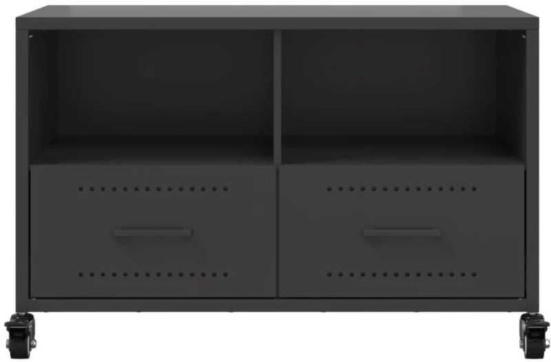 vidaXL Έπιπλο Τηλεόρασης Μαύρο 68x39x43,5 εκ. Χάλυβας