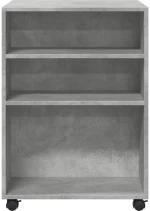 vidaXL Βοηθητικό Τραπέζι με Ρόδες Γκρι Σκυρ 55x60x78 εκ Επεξ. Ξύλο